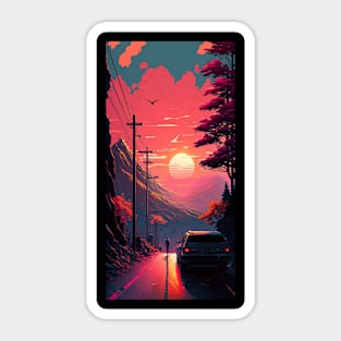 Sunset Sticker